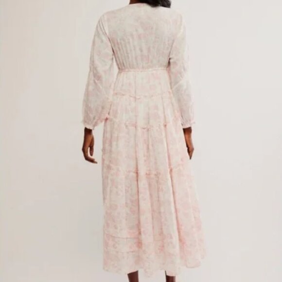 Free People Pappiet Midi Dress in Femme Combo NWT - Picture 4 of 13